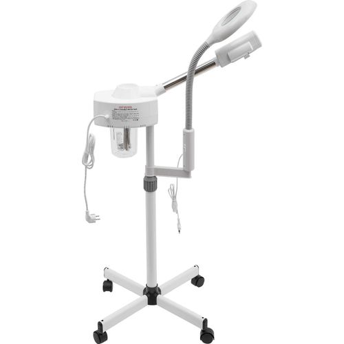 2-in-1 Gesichtsdampfer - Professionelles Gesichtssauna Dampfgerät - 800 W - Heißer Dampf - Luftbefeuchter - 220 V EU-Stecker - Weiß