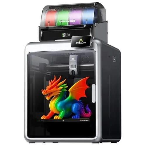 K2 Combo - FDM 3D-Drucker - Mehrfarbig CFS - Druckgeschwindigkeit 600 mm/s - Auto-Leveling - AI-Kamera - WLAN - Bauraum 26x26x26 cm