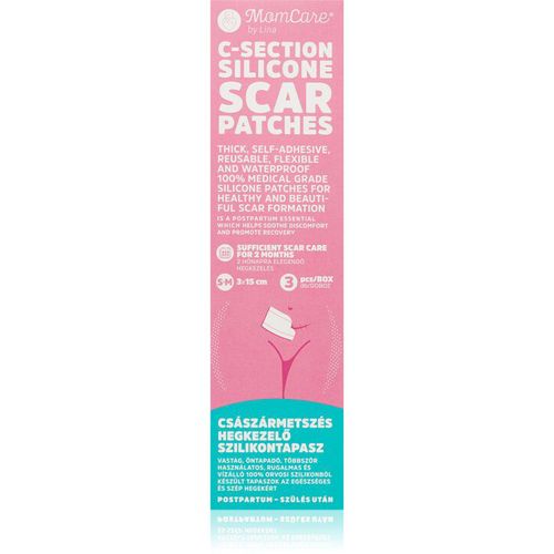 MomCare by Lina C-Section Silicone Scar Patches siliconen littekenpleister na een keizersnee maat S-M 3x15 cm 3 st