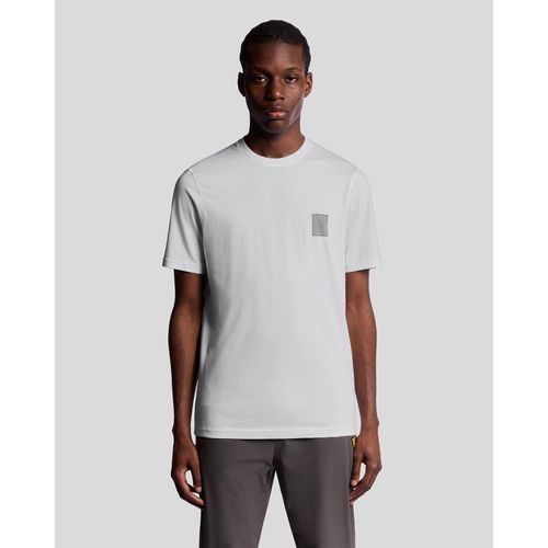 Lyle & Scott Sports T-Shirt mit farblich abgestimmtem Logo – Weiß