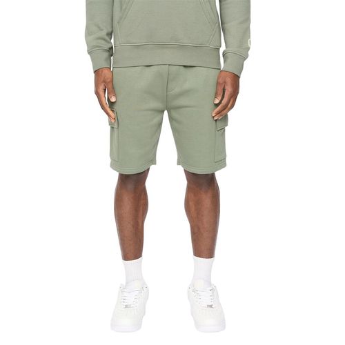 Crosshatch Heren Bardon Cargo Shorts (Olijf)