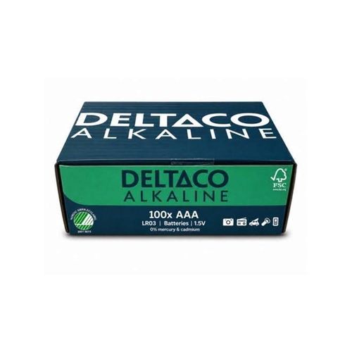 Deltaco AAA alkaline (100-Pack)