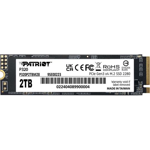 PATRIOT SSD Patriot 2TB M.2 P320 PCIe 3.0 NVME 3000/2200 (P320P2TBM28)