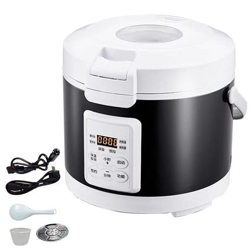 Reiskocher & Dampfgarer - Elektrisch 3 l - 12V/24V Auto/Lkw - 220V Zuhause - Warmhaltefunktion - Babybrei
