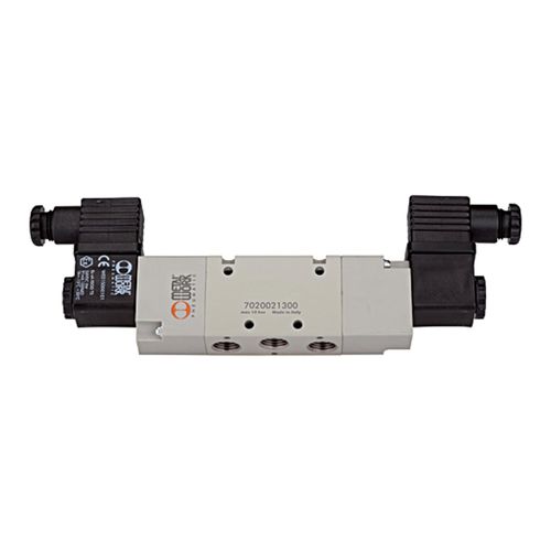 Riegler 5/2-Wegeventil, elektropneumatisch, bistabil, G 1/8, 24 V DC (517.221)