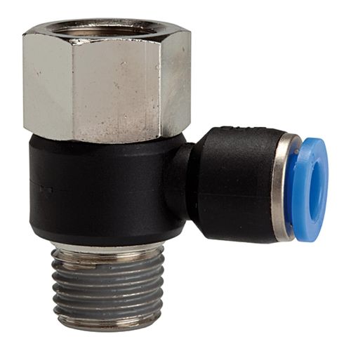 Riegler L-Steckverschraubung »Blaue Serie«, drehbar, Rc/R 1/4 i./a., Ã˜6mm (220.014-6)