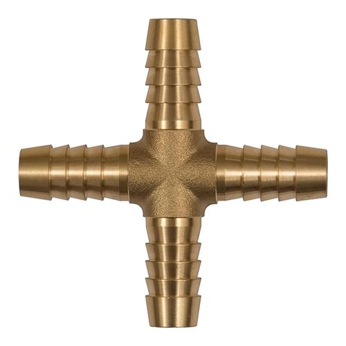 Riegler Kreuz-Schlauchverbindungsstutzen, für Schlauch LW 9 mm, Messing (134515)