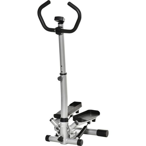 Stepper Heimtrainer für Zuhause mit LCD-Bildschirm einstellbare Geschwindigkeit Metall ABS 55 x 53 x 118-128 cm