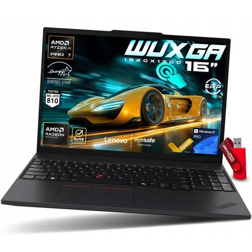 Laptop Lenovo ThinkPad T16 G4 Ryzen AI 7 64GB 1TB SSD WUXGA IPS BIZNESOWY