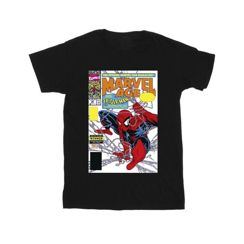 Marvel Heren Spider-Man Marvel Age Comic Cover T-Shirt (Zwart)