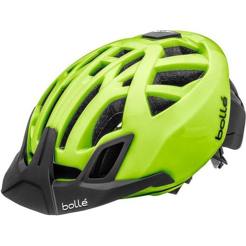 *A* Bollé Fahrradhelm neongelb Gr. 54/58 Radhelm Helm mit LED Licht