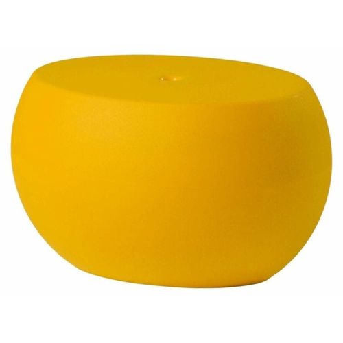 Ovale Design-Couchtisch für Innen-/Außenbereich Slide Blos Low Table - Gelb