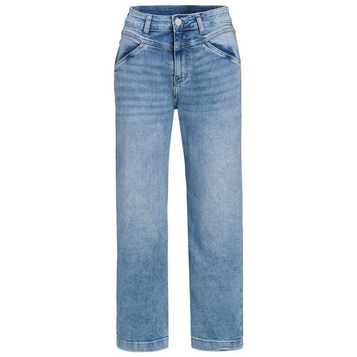 Damen Wide-Leg-Jeans mit Used-Waschung