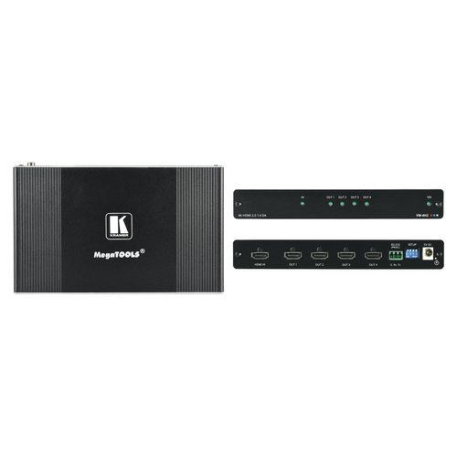 Kramer Electronics VM-4H2, 187,5 mm, 115 mm, 25,4 mm, 400 g, 345 mm, 165 mm