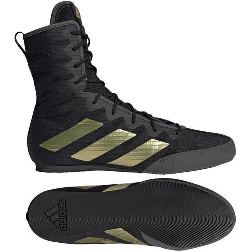 Adidas Box Hog 4 Boxstiefel Schwarz Gold Schuhgre UK 9.5