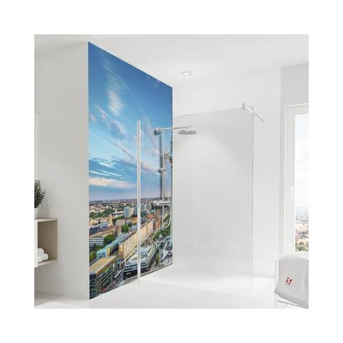Duschrückwand SCHULTE DecoDesign Fernsehturm Fredersdorf links 255 x 150 cm D190152523 8152