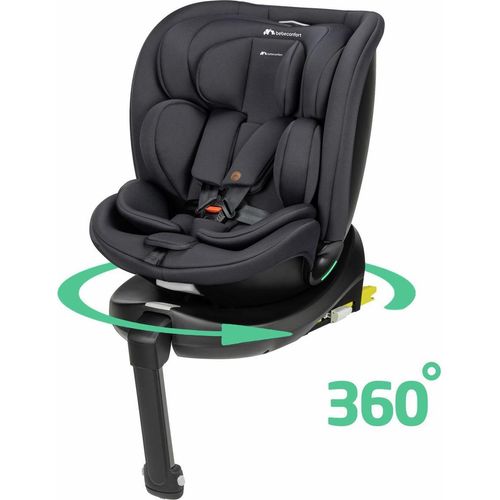 Bebeconfort Artemis 360 i-Size, Autositz 360 drehbar, 0–12 Jahre, 40–150cm, ISOFIX Kindersitz, 8 Liegepositionen, 12 Kopfstützenpositionen, Mineral Black