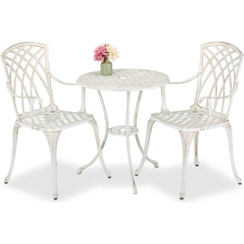 Bistro-Set für den Außenbereich, Vintage-Design, 3-teilig