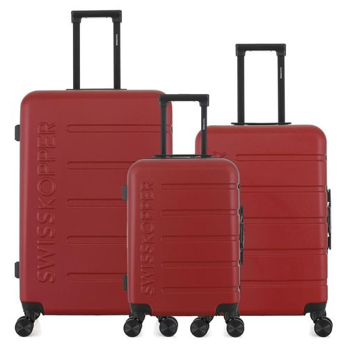 SWISS KOPPER – 3er-Set – Großer Koffer, Wochenendkoffer und Handgepäckkoffer AIGLE