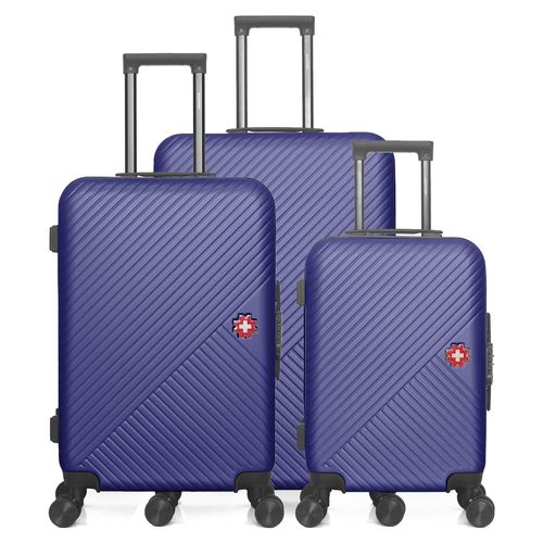 SWISS KOPPER – 3er-Set – Großer Koffer, Wochenendkoffer und Handgepäckkoffer SPIEZ