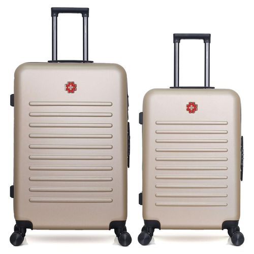 SWISS KOPPER – 2er-Set – WIL-Reisekoffer (groß) und Wochenendkoffer