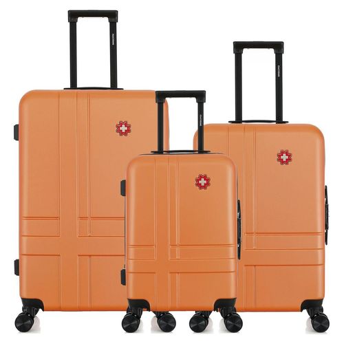 SWISS KOPPER – 3er-Set – Großer Koffer, Wochenendkoffer und Handgepäckkoffer USTER