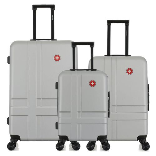 SWISS KOPPER – 3er-Set – Großer Koffer, Wochenendkoffer und Handgepäckkoffer USTER