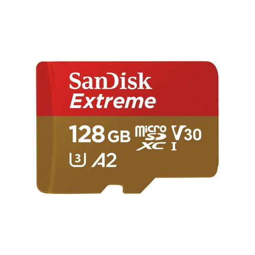 SanDisk microSDXC Extreme 128GB (R170MB/s) Cams&Drones + Adapter