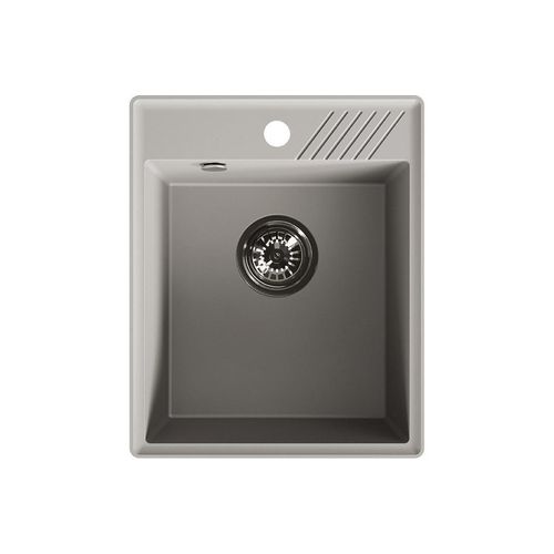 Grau Granitspüle 1 Becken Breite 394 mm Länge 485 mm