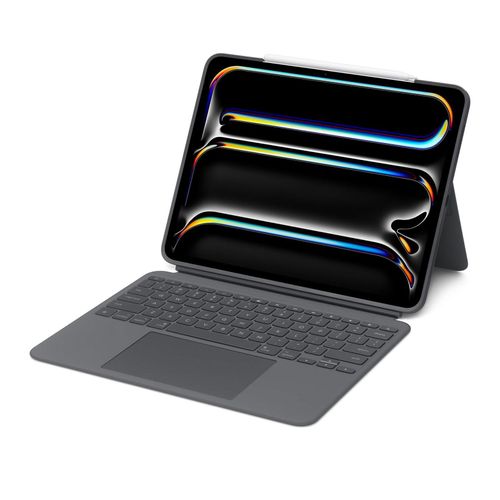 Logitech Logitech Combo Touch Keyboard Case für 13" iPad Pro (M4), Schwarz Tablet-Tastatur mit Bookcover
