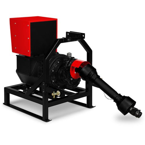 EBERTH Zapfwellengenerator 27,5 kVA / 22 kW, Notstromaggregat AVR, 3x230V / 2x400V IP44, Zapfwelle 1-3/8" 6 Zähne, 3-Punkt Aufhängung