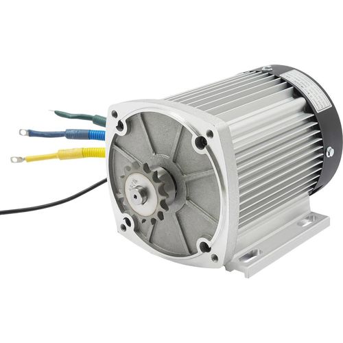 Elektromotor Set - 1500 W Gleichstrommotor mit Controller - 3500 U/min - Für E-Scooter und Motorrad - Silber