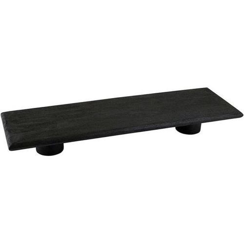 Leistungsbetriebsschneidbrett mit Echtholz-Verleih und erhöhter Fußplatte - 315" x 10" - Schwarz - Met Allradantrieb