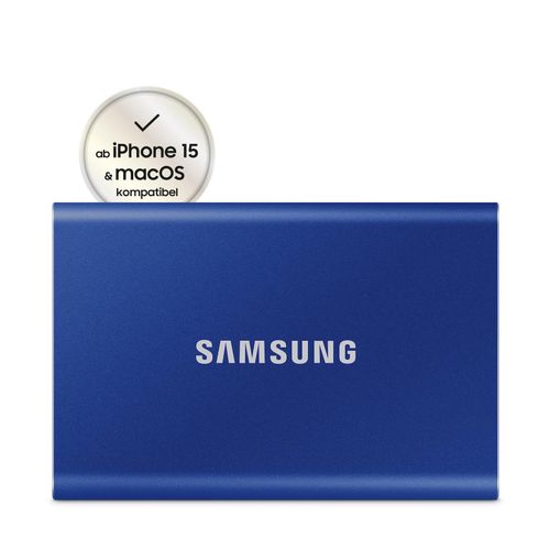 Samsung Portable SSD T7 USB 3.2 Gen 2 - 1 TB Blau Externe SSD-Festplatte