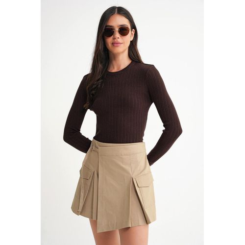 Zachte Textuur Geverfde Fitted Top