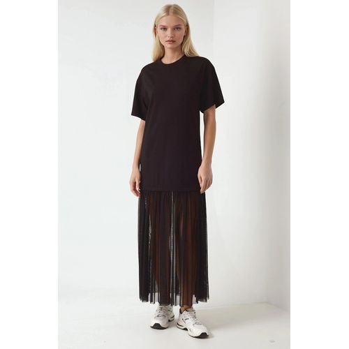 Midi-jurk met Tule Rok Pika Collectie