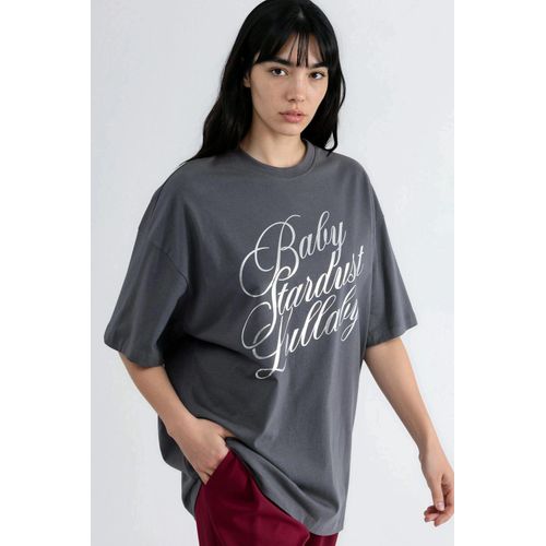 Overmaat T-shirt met Opdruk