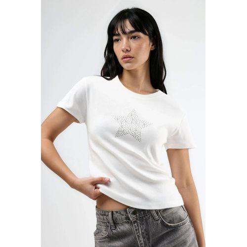 Steen Gemeleerde Crew Neck T-Shirt