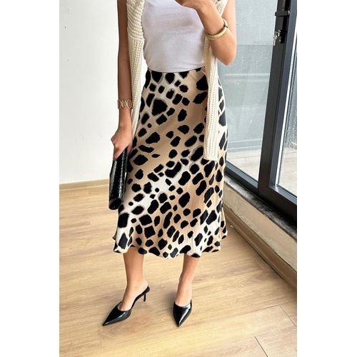 Luipaard Midi Rok