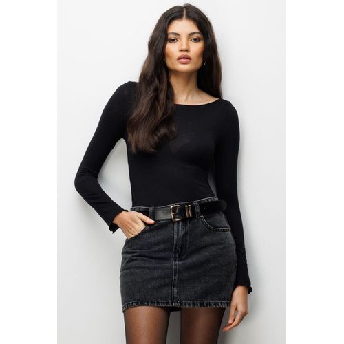 Slim Fit Boothals Blouse