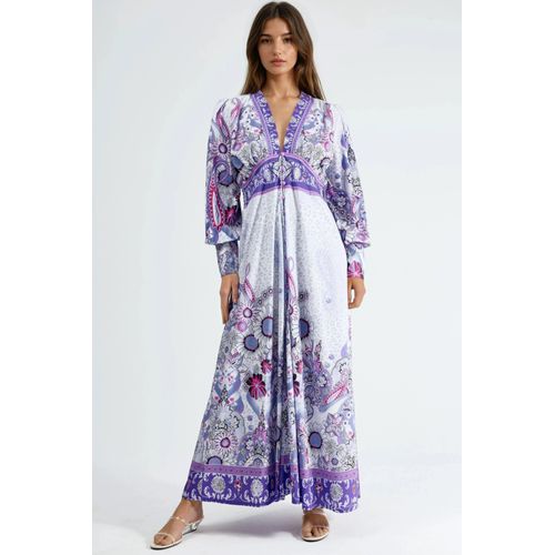 Blumenkleid mit Paneeldesign