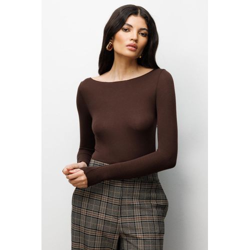 Slim Fit Boothals Blouse