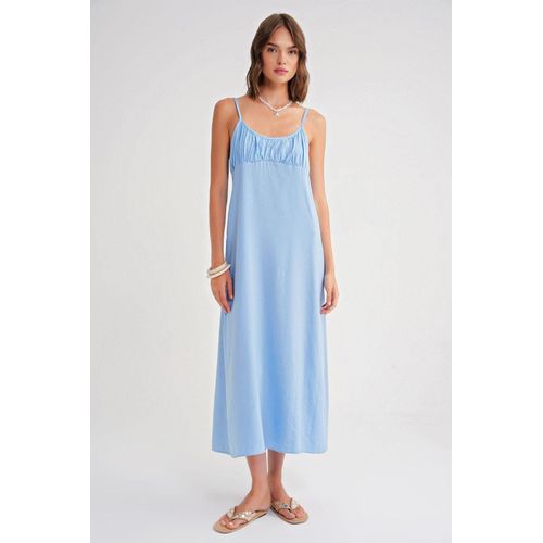 Halsketting Maxi-jurk met Gekoekte Details