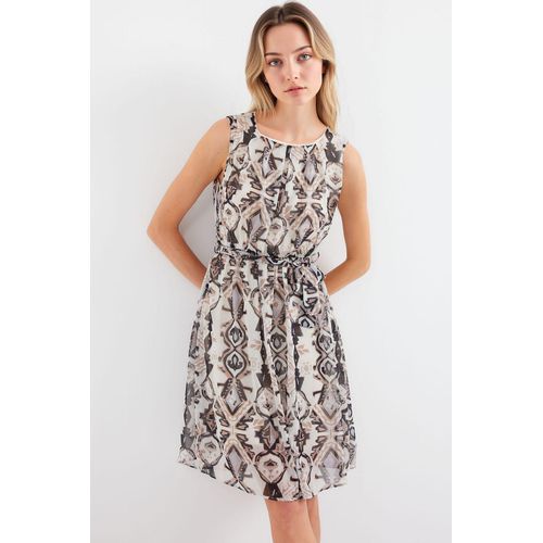Mini-Kleid mit Bindeband und Schleifen-Detail