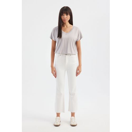 Scoop-Hals Entspanntes T-Shirt