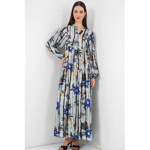Gepubliceerd V-hals Maxi Jurk