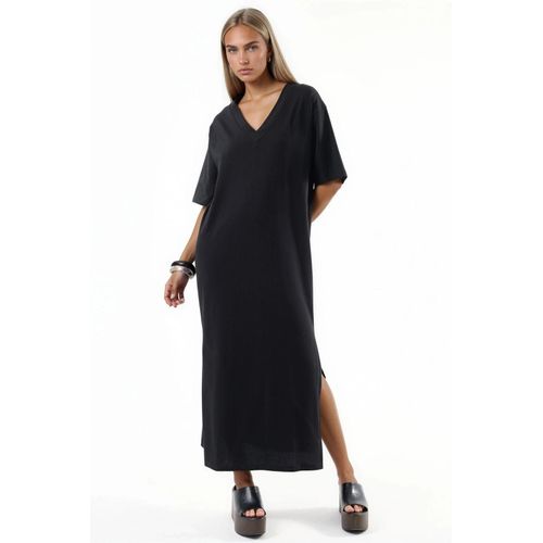 V-hals Losse Midi-jurk