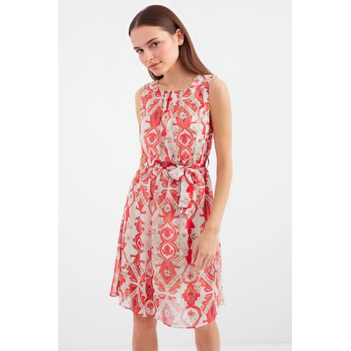 Mini-Kleid mit Bindeband und Schleifendetail