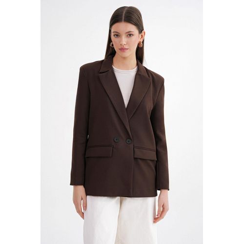 Langere Mouwen Geknoopte Blazer