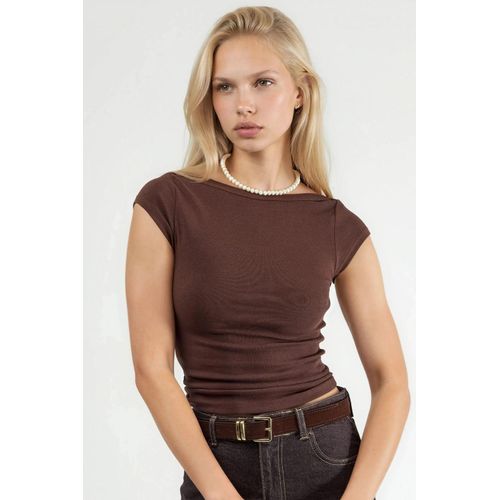 Slim Fit Boothals Blouse